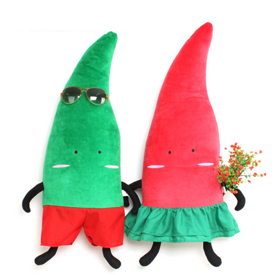 圣诞抱枕 田园蔬菜风 辣椒抱枕定制