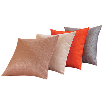 现代简约时尚清爽 丝光亚麻靠垫