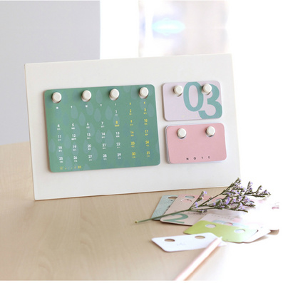 创意桌面摆件可挂壁每日备注 挂片台历架定制