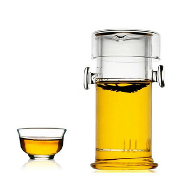 耐高温玻璃双耳壶 普洱/红/花茶泡茶器 功夫茶具套装
