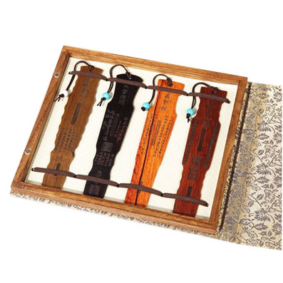 琴式书签四件套 中国风定制复古创意