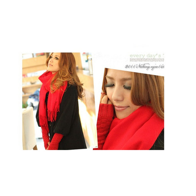 仿羊绒单色围巾批发 纯色仿羊绒围巾披肩定制