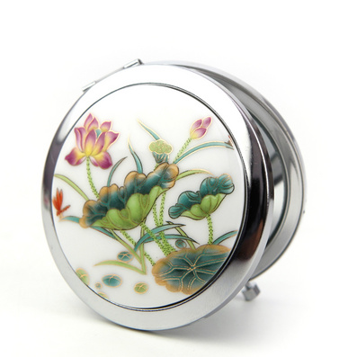  陶瓷化妆镜 景德镇陶瓷化妆镜定制