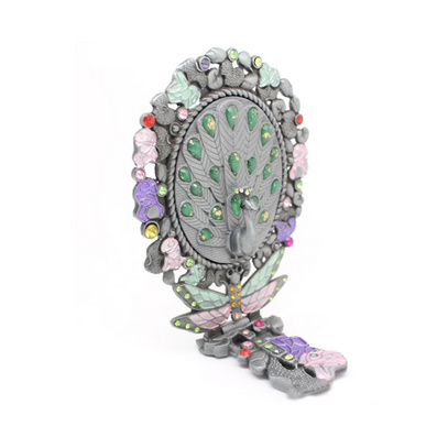 高档树脂化妆镜 可折叠手柄镜定制