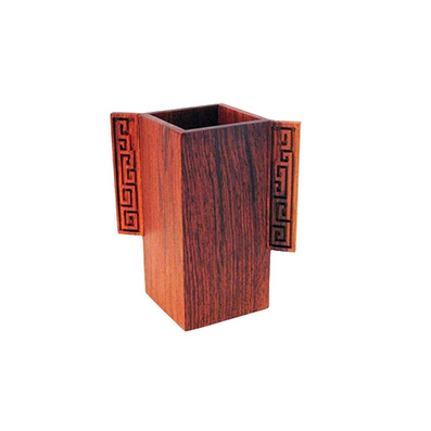 优质花梨木笔筒 红木办公礼品