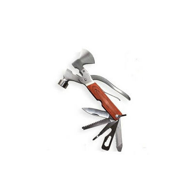 彩木柄不锈钢救生锤 逃生锤破窗器 金属斧头款定制