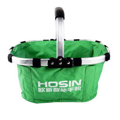 折叠式超市购物篮收纳篮 可定制印广告