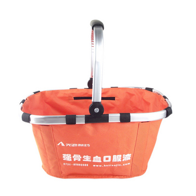 折叠式购物篮 购物篮 大号牛津布蓝定制