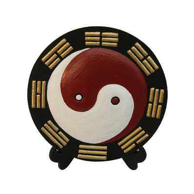 活性炭雕工艺品  太极八卦 家居装饰品摆设碳雕乔迁礼品风水摆件