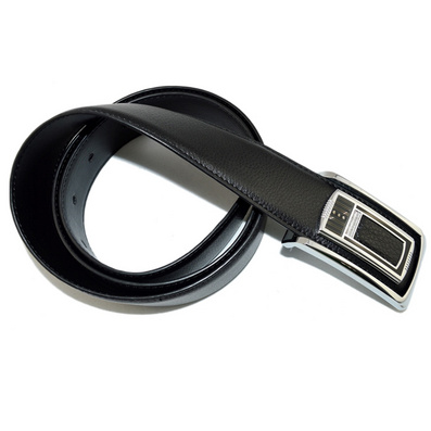 商务休闲系列男士牛皮板扣皮带定制