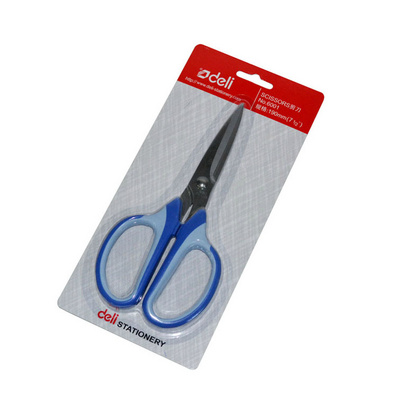 得力剪刀 不锈钢美工裁剪刀 家用修边小剪刀