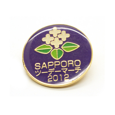 铜质烤漆滴胶工艺徽章胸章定制