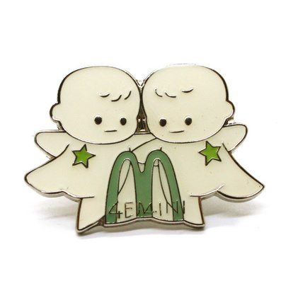 烤漆蝴蝶扣徽章批量定制