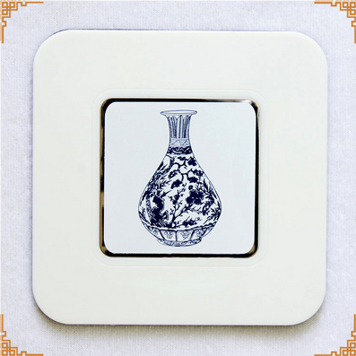 青花瓷六片杯垫 创意礼品