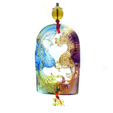 福源琉璃 车挂件车挂饰 高档汽车内饰用品 礼品 龙凤呈祥