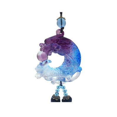 福缘琉璃 车挂件车挂饰 高档汽车内饰用品 礼品 龙吐珠