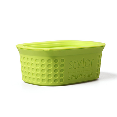 Stylor/法国花色纳米硅胶微波保鲜盒婴幼防摔碗