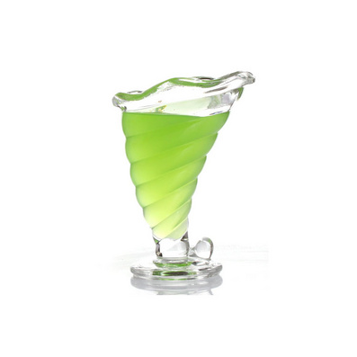海螺雪糕杯/创意玻璃杯/特色甜品杯/沙拉冷饮杯/蓝色冰淇淋杯