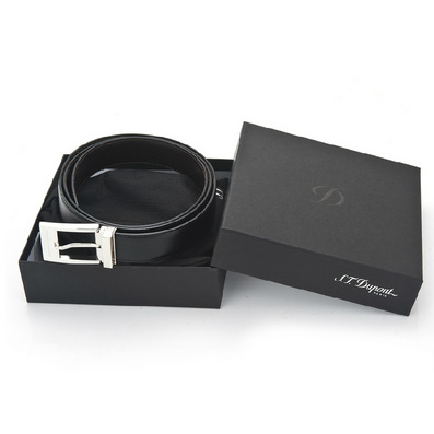 S.T.Dupont 都彭 黑色牛皮绅士腰带皮带定制