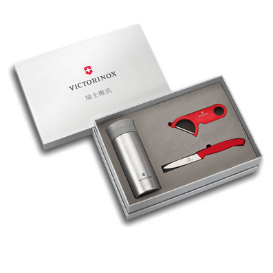 维氏VICTORINOX瑞士军刀削皮器时尚保温杯三件套