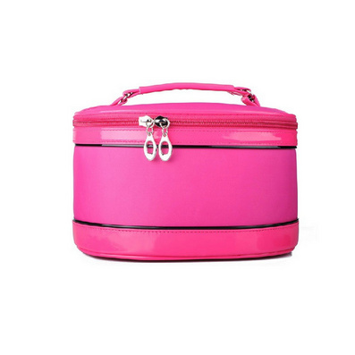 韩版新款大容量三件套圆桶化妆包