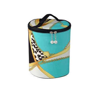 欧美大牌范复古专业化妆包2件套 筒式化妆包 收纳包