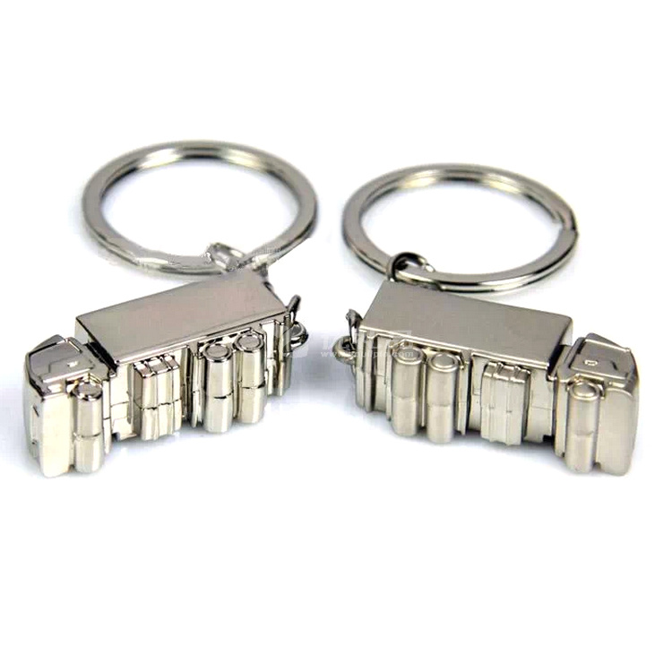 实心立体大货车集装箱卡车金属汽车模型钥匙扣钥匙链可定LOGO 实心立体大货车集装箱卡车金属汽车模型钥匙扣钥匙链可定LOGO