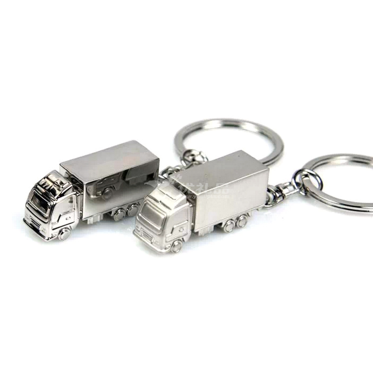 实心立体大货车集装箱卡车金属汽车模型钥匙扣钥匙链可定LOGO 实心立体大货车集装箱卡车金属汽车模型钥匙扣钥匙链可定LOGO