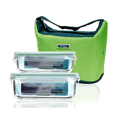 三光云彩glasslock玻璃保鲜盒密封长方形饭盒便当盒定制