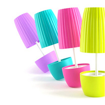 艺术盆栽洗漱套装创意牙刷架防尘除菌洗漱杯礼品