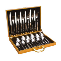 高档不锈钢西式餐具24件套西餐餐具牛排刀套装