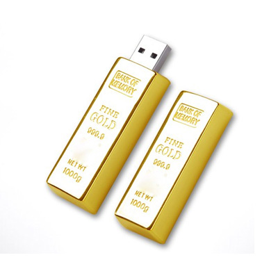 大金条8G U盘高速正品 商务会议礼品金砖u盘 可定制LOGO
