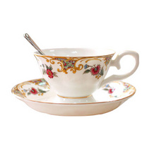 骨瓷咖啡2杯2碟套装 英式咖啡杯下午红茶杯|咖啡杯骨瓷 创意咖啡杯碟