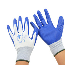 丁腈乳胶浸渍手套 防油耐磨劳保手套定制