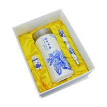 青花瓷三件套定制 保温杯+笔+U盘