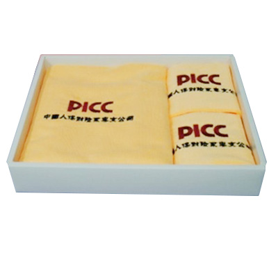 全棉材质可刺绣LOGO毛巾浴巾三件套 