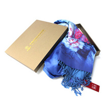 上海故事桑蚕丝丝巾女双面秋冬长款真丝围巾披肩两用