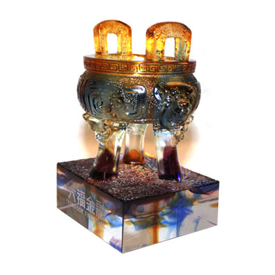 【商务摆件】财富宝鼎 小 琉璃