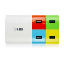 牛X 转换插座定制 时尚版 AD041 4USB 充电器插座 多口USB电源适