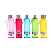 韩版柠檬杯子安全食品级PC塑料运动花茶水杯定制 夏季必备果汁杯耐高温 