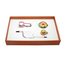 强力磁车载支架多功能伸缩数据线安全锤车充精美三件套定制