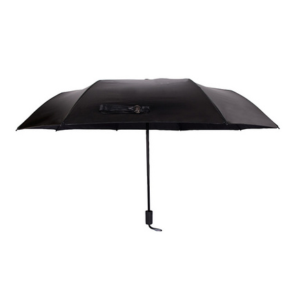 双层防晒紫外线遮阳伞太阳小黑伞雏菊晴雨伞女三折叠两用