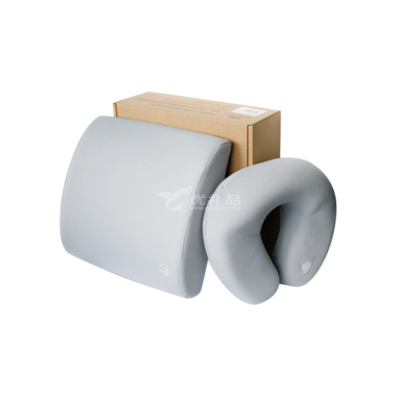 阿童木车枕套装定制 记忆棉腰枕靠背U型枕定制