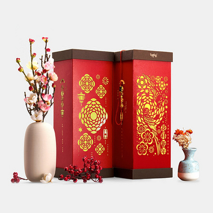 花样新年大礼包礼盒 2018狗年春联大礼包福字贴红包扑克春节对联