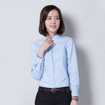 女士立领长袖衬衫 IT文员制服 办公室工作服