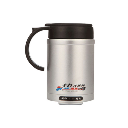 汽车迷你小冰箱 空气能车载冷暖杯 出风口制冷杯架