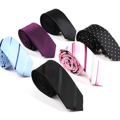 高档真丝领带男士商务工装窄纯色领带定制