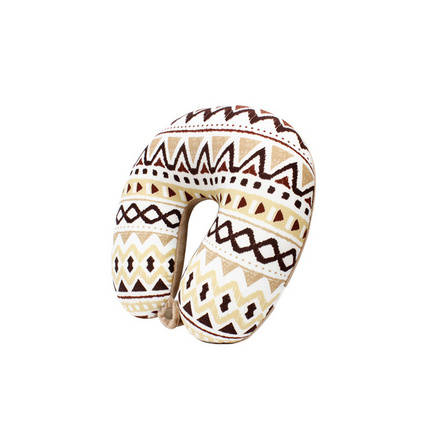 新款泡沫粒子U型枕 印花时尚旅行护颈枕定制