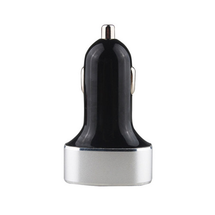 4USB多功能车载充电器 铝合金4口智能识别车充 4USB9.6A万能车充