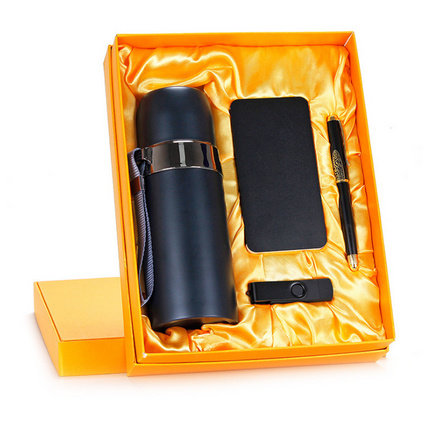商务礼品套装四件套 高品质保温杯电源U盘钢笔套装 办公套装